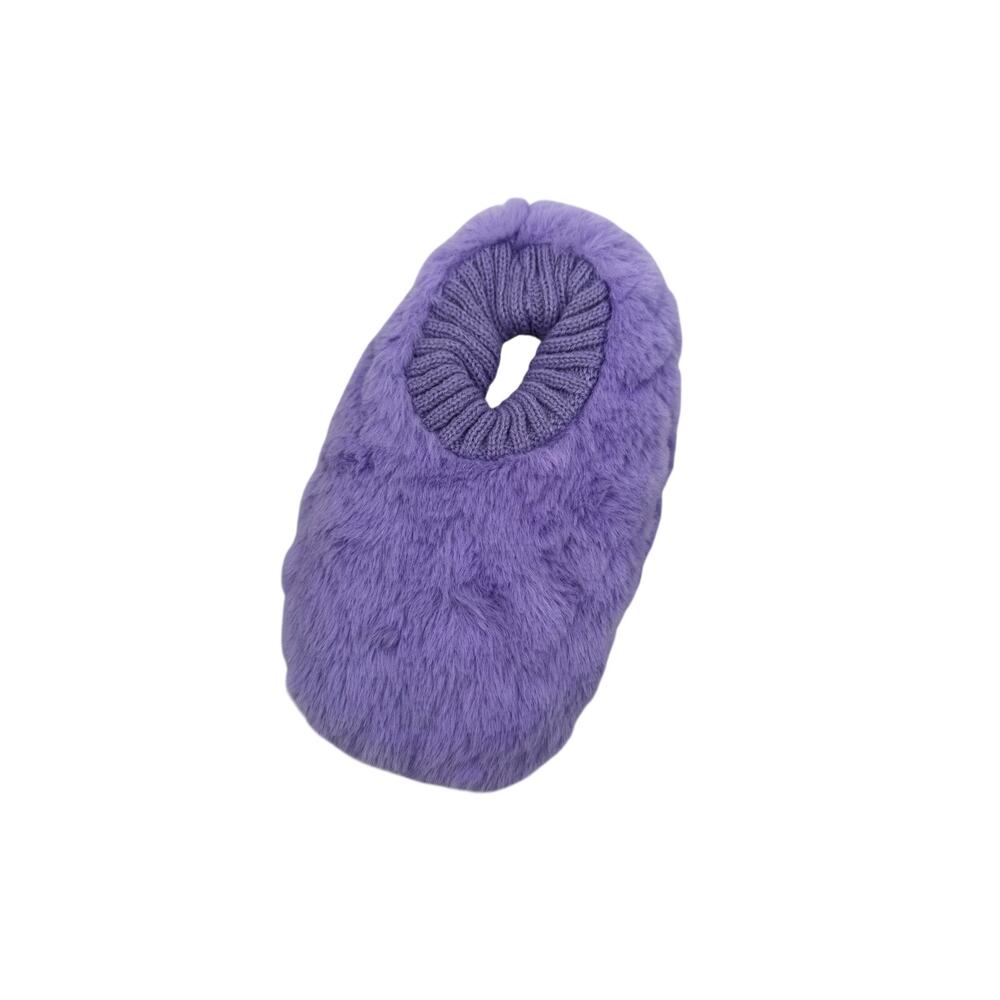 Northeast Outfitters Cozy Cabin Girls' Fur Heart Slippers Size Small Purple
